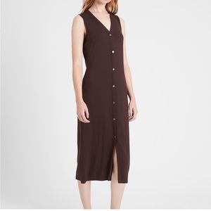 Soft Knit Button-Down Dress